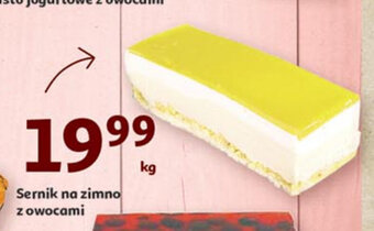 Auchan Sernik na zimno z owocami 1kg oferta