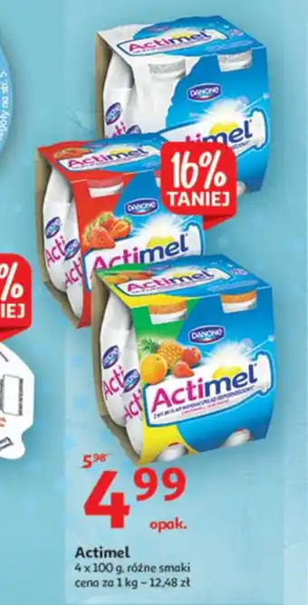 Auchan Actimel Danone 4x100g oferta