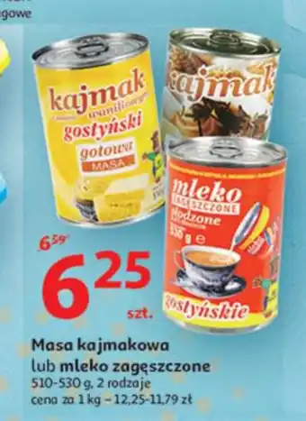 Auchan Masa kajmakowa lub mleko zagęszczone 510-530g oferta