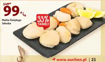 Auchan Małże Świętego Jakuba 1kg oferta