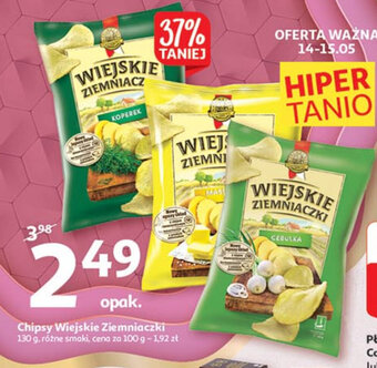 Auchan Chipsy Wiejskie Ziemniaczki 130g oferta