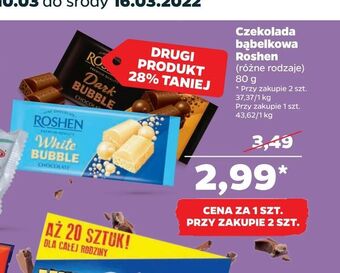 Netto Czekolada bąbelkowa Roshen oferta