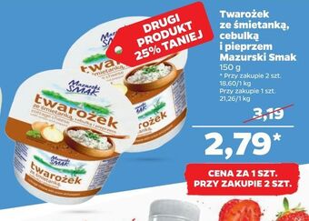 Netto Twarożek ze śmietanką, cebulką i pieprzem Mazurski Smak oferta