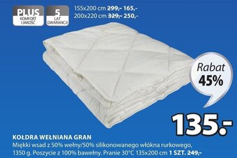 JYSK Kołdra wełniana Gran oferta