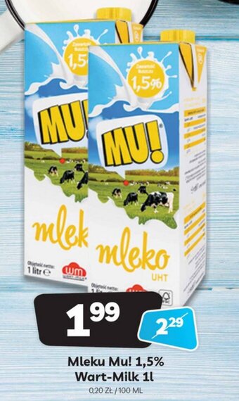 Delfin Mleko Mu! 1,5% 1l oferta
