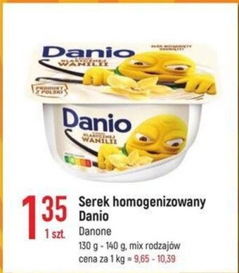 E.Leclerc Serek homogenizowany Danio 130-140g oferta