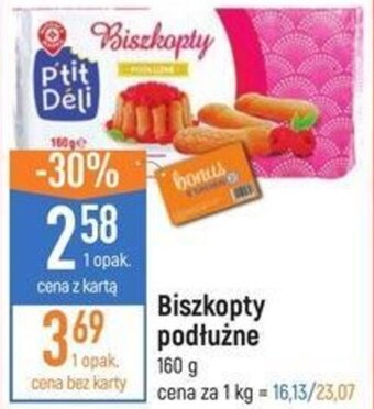 E.Leclerc Biszkopty podłużne 160g oferta