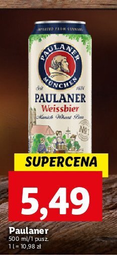 Lidl Piwo 1 BTL 500 ML oferta