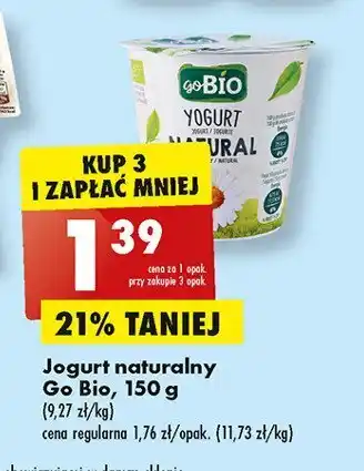 Biedronka Jogurt naturalny 1 SZT 150 G oferta