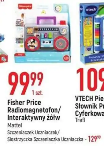 E.Leclerc Fisher Price Radiomagnetofon/Interaktywny żółw oferta