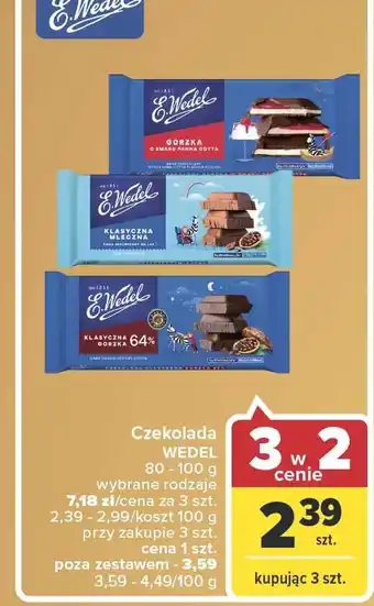 Carrefour Czekolada gorzka o smaku panna cotta 1 SZT 100 G oferta