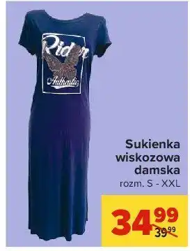 Carrefour Sukienka wiskozowa damska s-xxl 1 SZT oferta