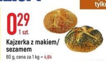 E.Leclerc Kajzerka z makiem/ sezamem 60g oferta