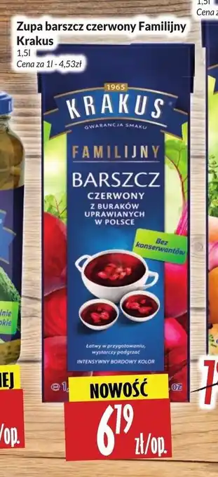 Hala Wola Zupa barszcz czerwony Familijny Krakus 1,5l oferta