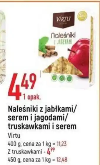 E.Leclerc Naleśniki z jabłkami/ Serem i jagodami/ truskawkami i serem 400g oferta