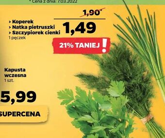 Netto Koperek > Natka pietruszki > Szczypiorek cienki oferta