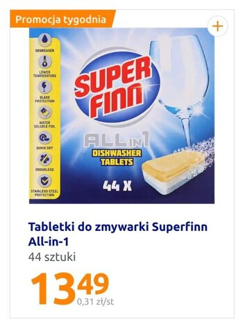 Action Tabletki do zmywarki Superfinn oferta