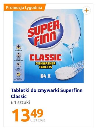 Action Tabletki do zmywarki Superfinn Classic oferta