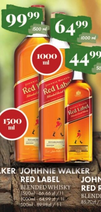 Al.Capone Johnnie Walker Red Label 1500ml oferta