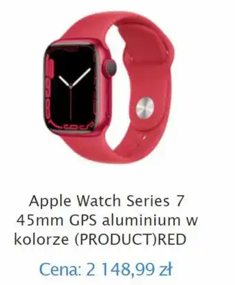 Cortland Apple Watch Series 7, 45 mm GPS aluminium w kolorze (PRODUCT) RED oferta