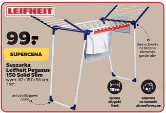 Netto Suszarka Leifheit Pegasus 150 Solid Slim oferta