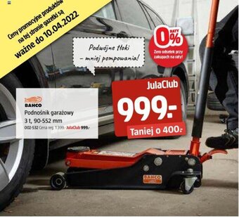 Jula Podnośnik garażowy oferta