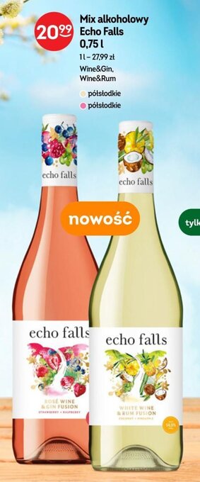 Żabka Mix alkoholowy Echo Falls 0,75l oferta