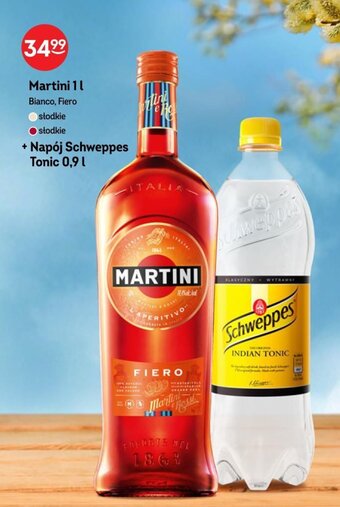 Żabka Martini 1l + napój Schweppes Tonic 0,9l oferta