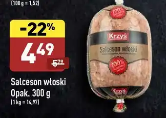 ALDI Salceson włoski 1 SZT 300 G oferta