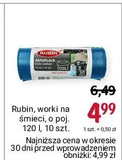 Rossmann Worki na śmieci 120 l 1 OPAK 10 SZT oferta