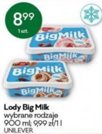 Groszek Lody Big Milk 900ml oferta