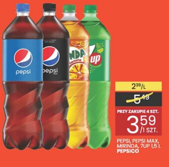 Wafelek Pepsi, Pepsi Max, Mirinda, 7Up 1,5l oferta