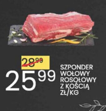 Wafelek Szponder wołowy rosołowy z kością 1kg oferta