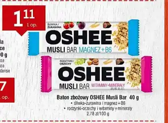 Lewiatan Baton zbożowy Oshee Musli Bar 40g oferta