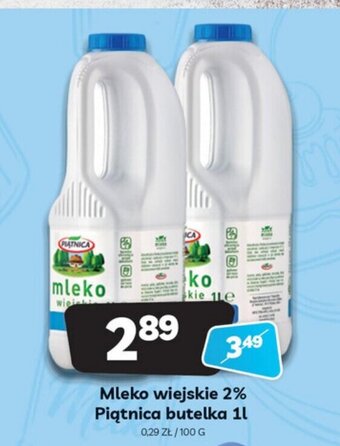 Delfin Mleko wiejskie 2% Piątnica 1l oferta