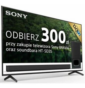Media Expert Telewizor sony kd65x85jaep 65" led 4k 100hz android tv dolby atmos dolby vision hdmi 2.1 dvb-t2/hevc/h.265 oferta