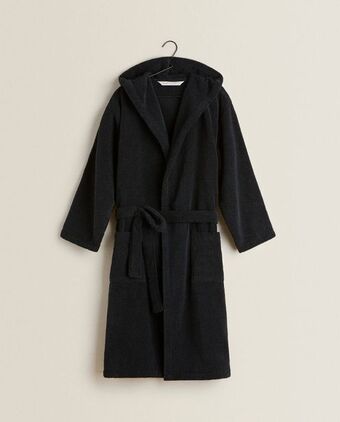ZARA HOME Bardzo miękki szlafrok z kapturem oferta