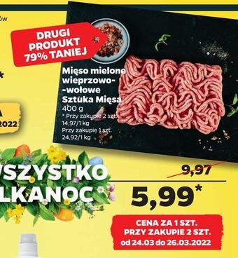 Netto Mięso mielone wieprzowo- -wołowe Sztuka Mięsa oferta