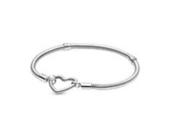 Pandora Bransoletka typu wężykowego pandora moments z zapięciem w kształcie serca oferta