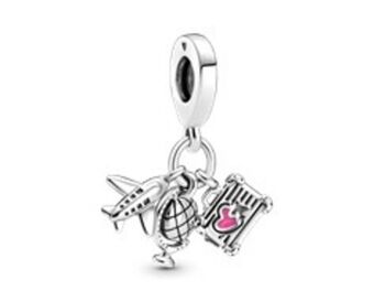 Pandora Zawieszka samolot, globus i walizka oferta