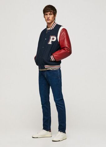 Stanley zwężany krój regular waist jeans