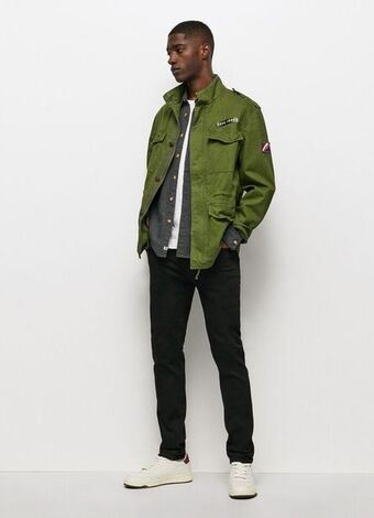 Pepe Jeans Finsbury obcisły krój low waist jeans oferta