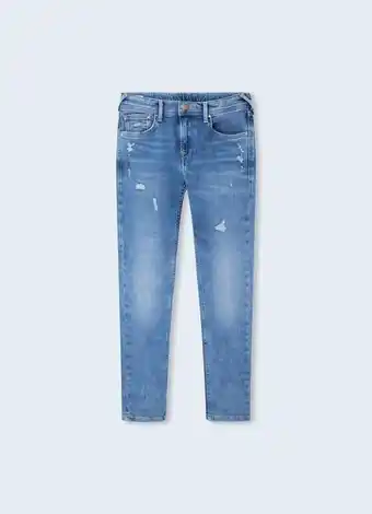 Pepe Jeans Finly destroy skinny fit low waist jeans oferta