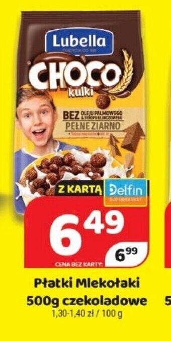 Delfin Płatki Mlekołaki 500g oferta