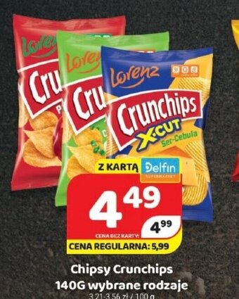 Delfin Chipsy Crunchips 140g oferta