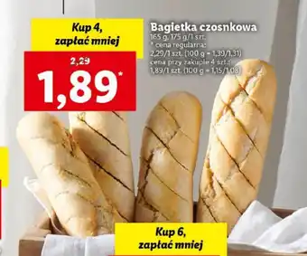 Lidl Bagietka czosnkowa 165g oferta