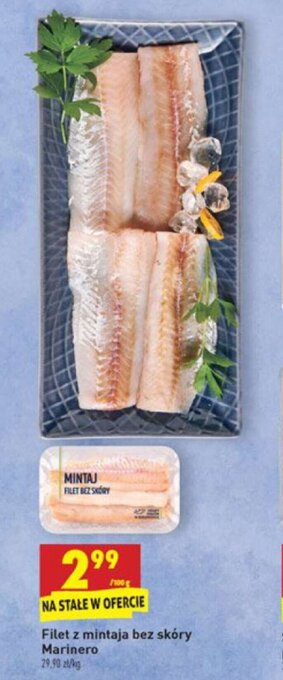 Biedronka Filet z mintaja bez skóry Marinero 100g oferta
