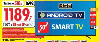 Media Expert TCL Telewizor 4K Ultra HD 50P615 oferta