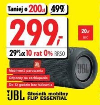 Media Expert JBL Głośnik mobilny FLIP ESSENTIAL oferta