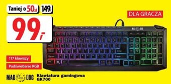 Media Expert Mad Dog Klawiatura gamingowa GK700 oferta